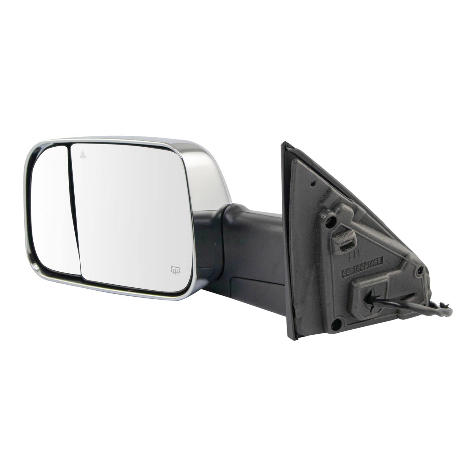 Heated Blind Spot Detection Mirror with Turn Signal for Ram Trucks - Left Side Puddle Light, Enhanced Safety for Night Driving & Parking