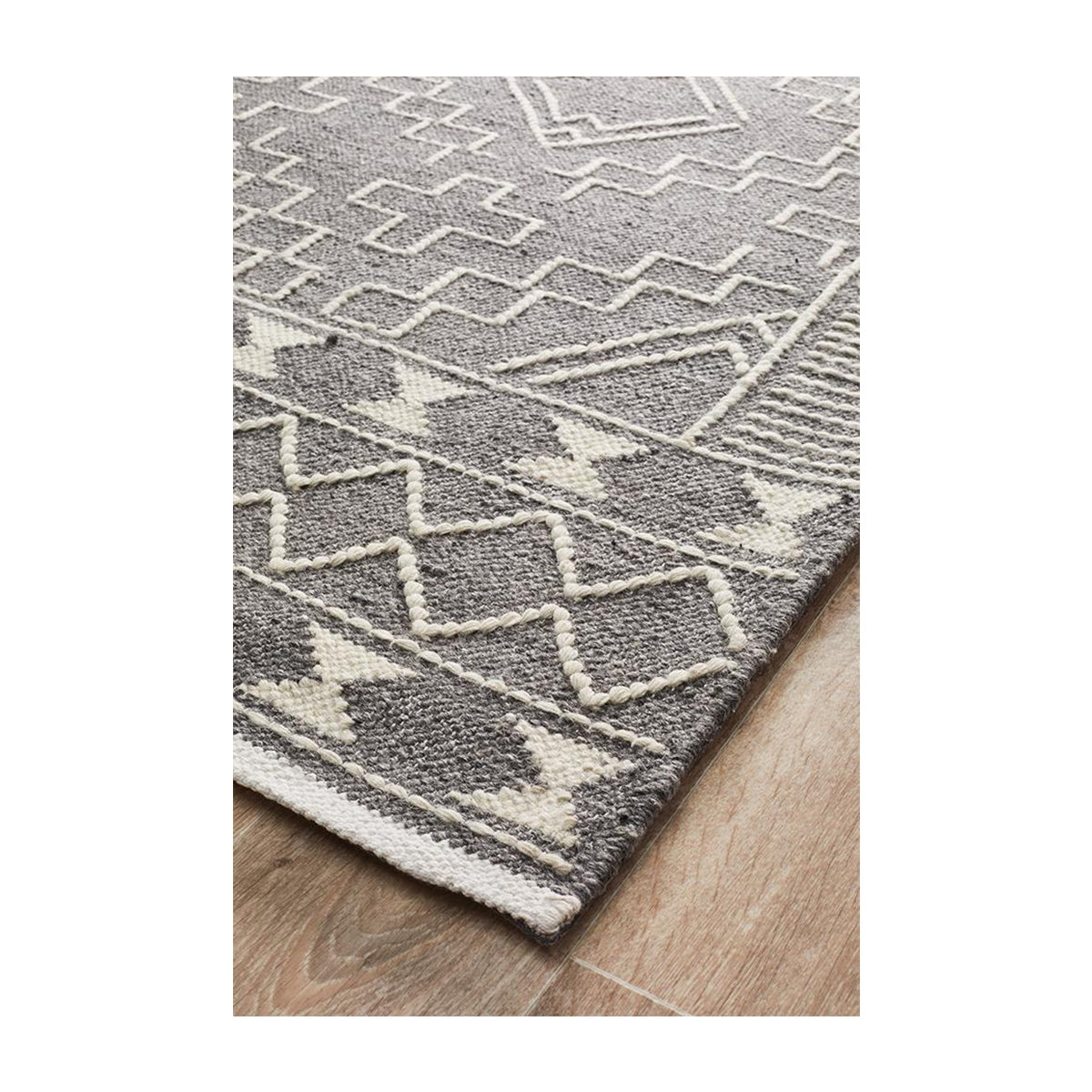 Premium Hudson 802 Soft Area Rug - Gray Modern Living Room Carpet - Non-Slip Comfort for Bedroom, Dorm & Home Decor