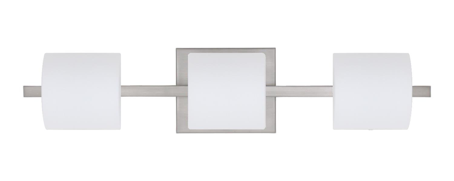 Paolo Collection 3WS-787307-LED-SN Modern 3-Light Wall Sconce - Energy Efficient LED Wall Light Fixture for Bedroom, Living Room, Hallway & Entryway Lighting