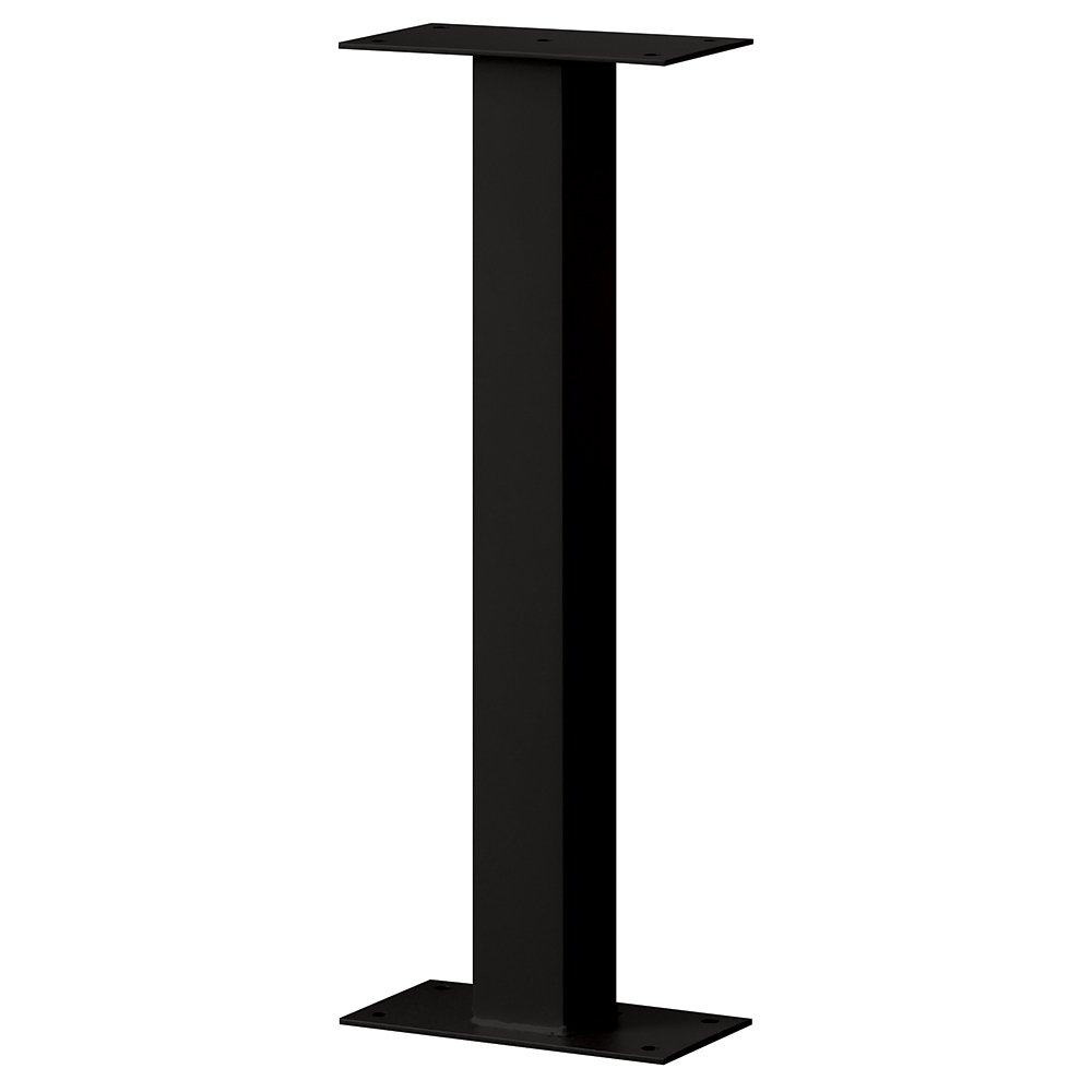 Salsbury Industries 4365BLK Black Standard Pedestal Bolt Mount for Roadside Mailbox & Mail Chest - Secure Mailbox Post for Residential & Commercial Use