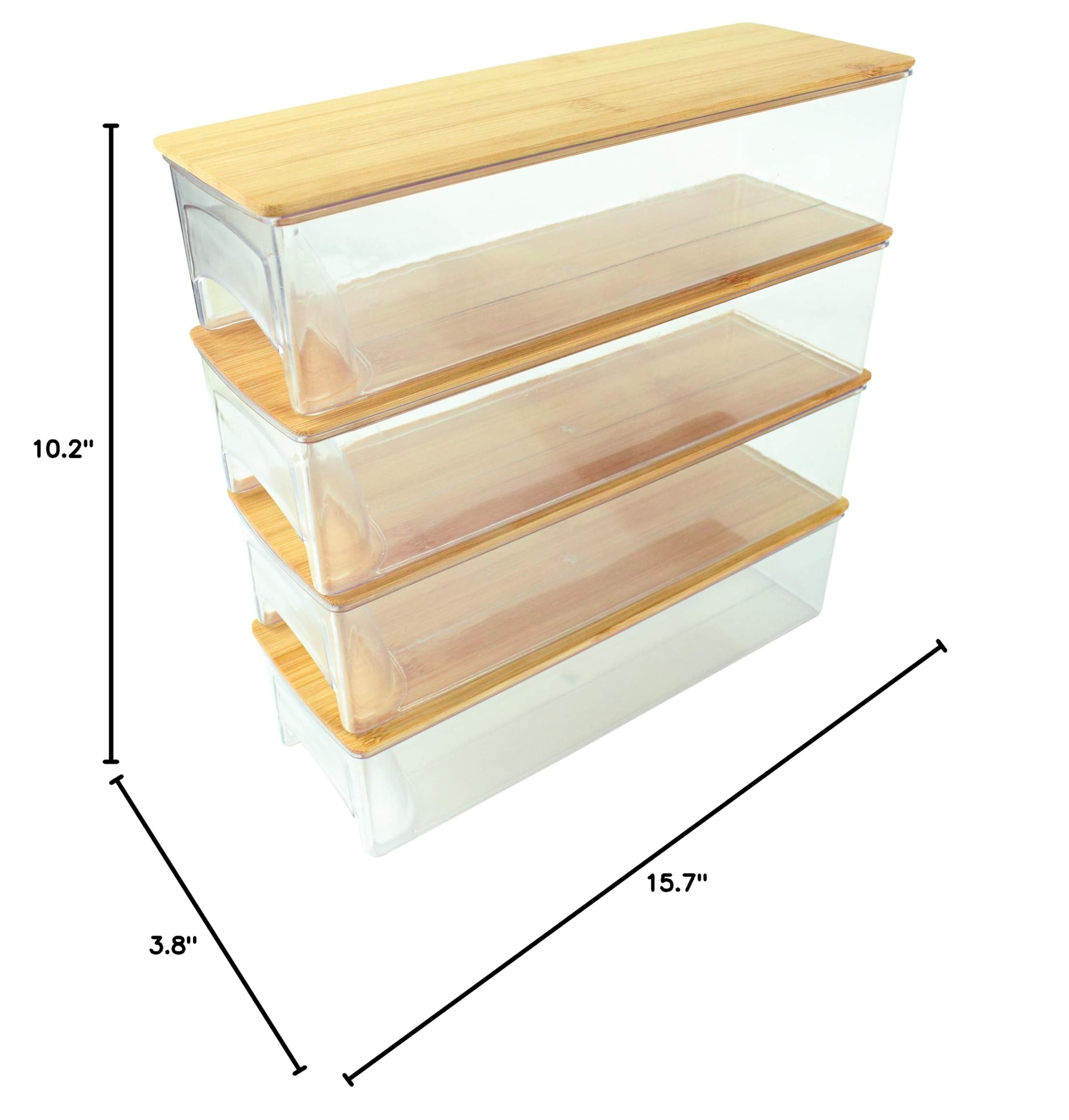 Premium Bamboo Cutting Board with 4 Storage Trays & Lids - Non-Slip Juice Grooves, Ergonomic Handles - Perfect for Meal Prep, Kitchen Organization & Easy Cleanup - Ideal for Home Chefs & Professional Kitchens