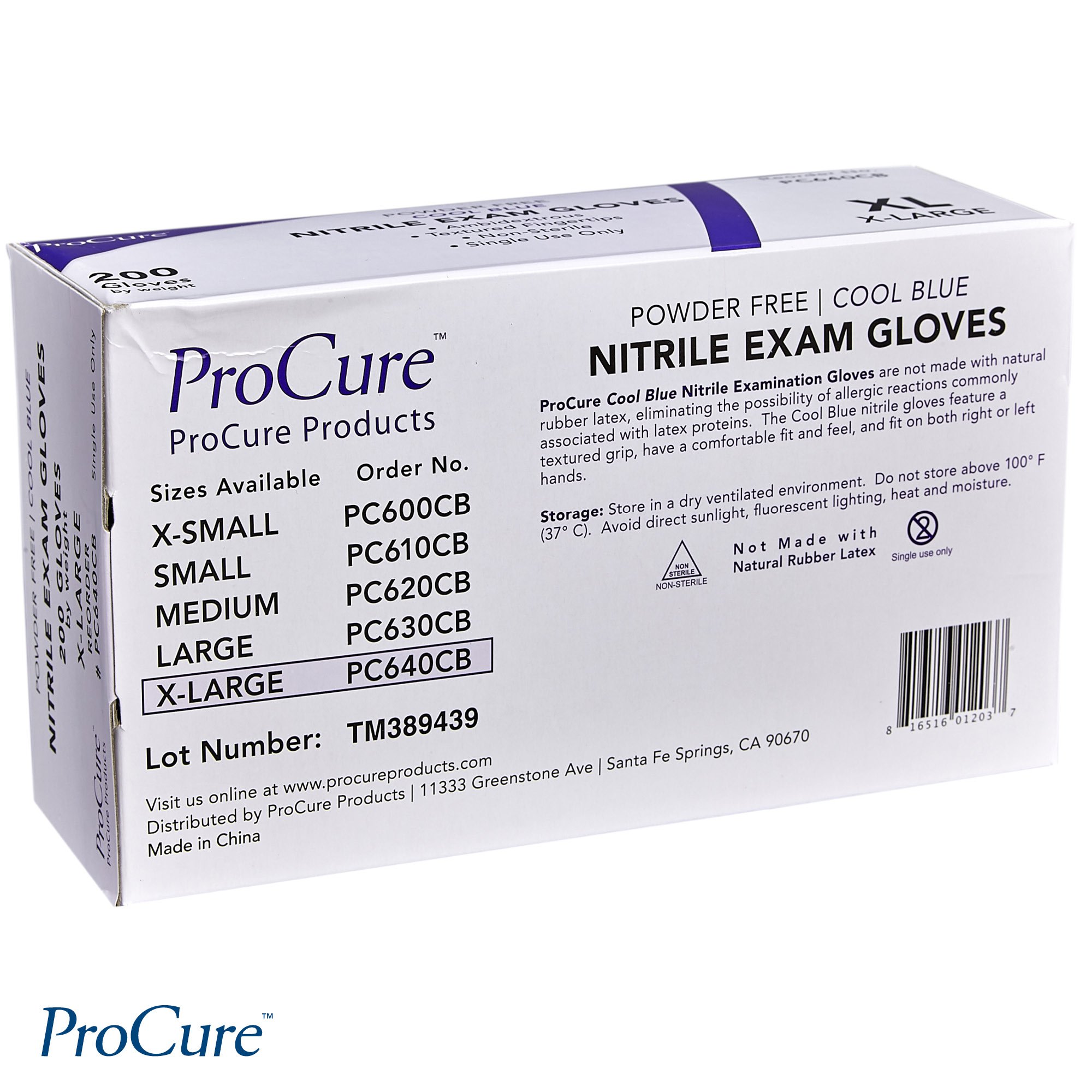 Disposable Nitrile Gloves - 2,000 Pack Case, Powder-Free & Latex-Free, Medical Exam & Cleaning Gloves for Healthcare, Food Service & Home Use