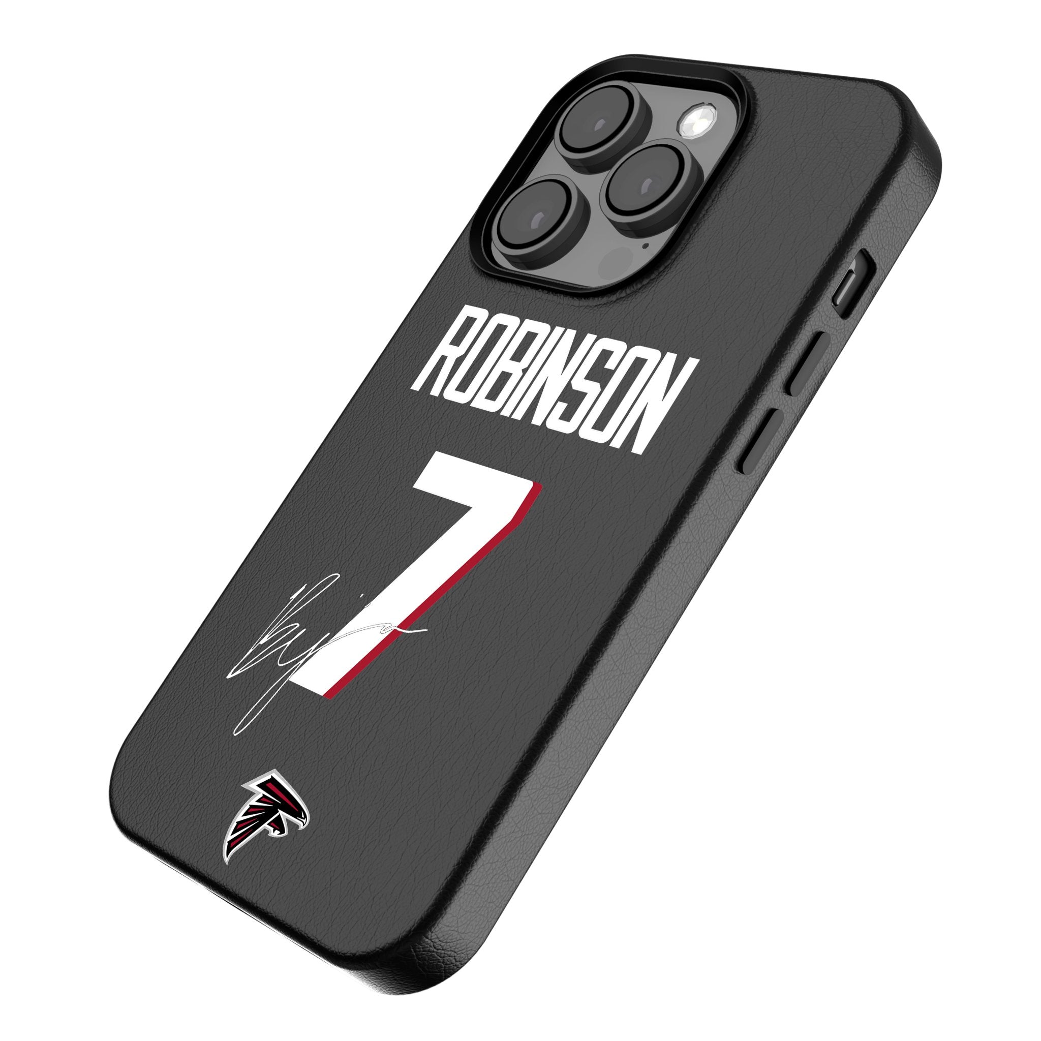 Bijan Robinson Atlanta Falcons 7 MagSafe Compatible iPhone Case for Apple iPhone 13/14/15 Pro Max - Durable Protection for Sports Fans & Game Day