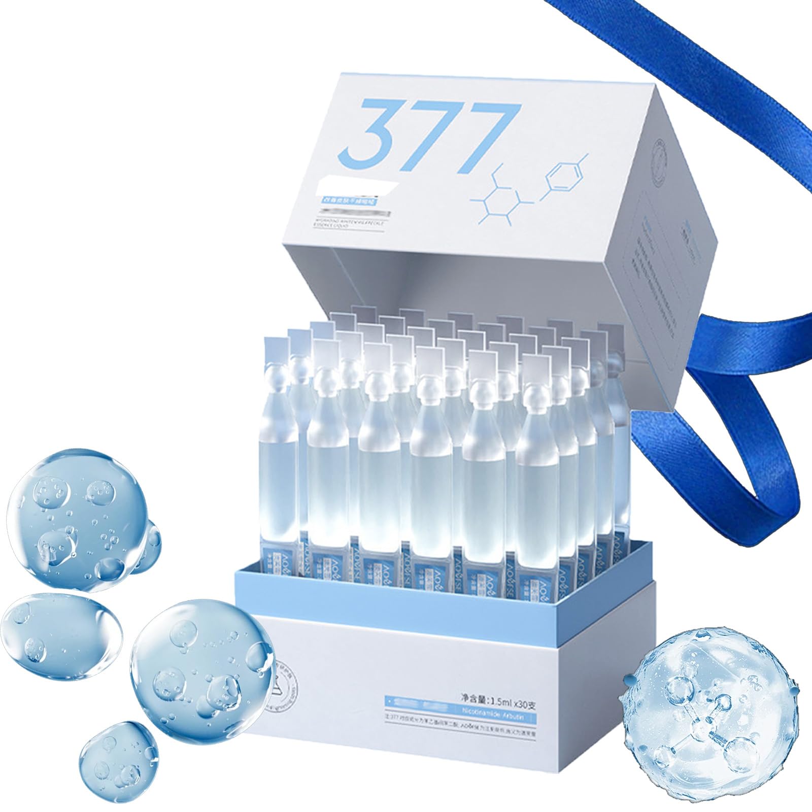 Turmskin Hyaluronic Acid Serum - 3% Ultra-Hydrating Facial Serum (30 Vials) | Deep Moisturizing for Dry Skin, Anti-Aging & Skin Repair | Perfect for Night Routine, Travel Skincare & Daily Hydration Boost