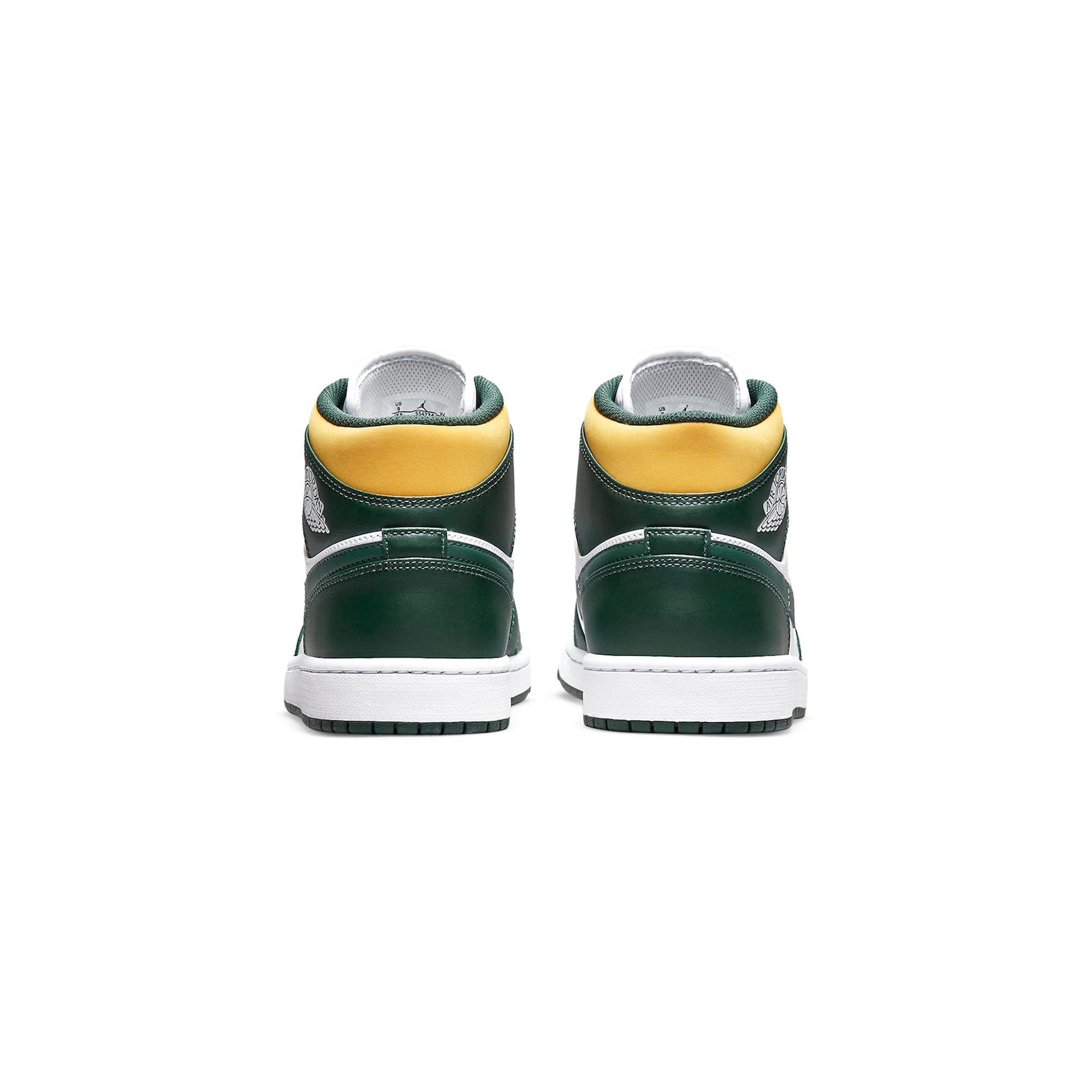 Air Jordan 1 Mid 'Green & Gold' Men's Basketball Shoes - Retro Sneakers for Streetwear & Casual Outfits | Perfect for Basketball, Gym & Everyday Fashion