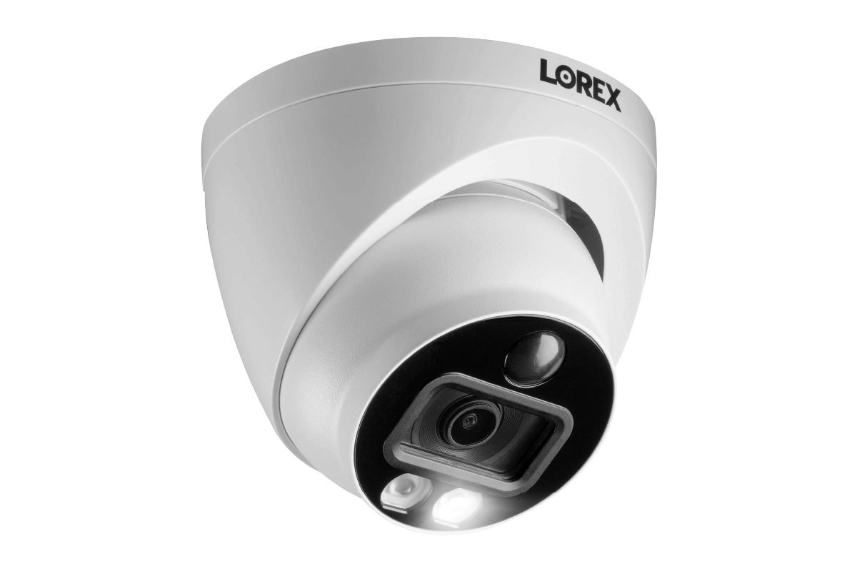 4K Ultra HD Smart Security Camera with Active Deterrence - Outdoor/Indoor Dome Surveillance System for Home & Business Protection (Night Vision, Motion Detection, Weatherproof) - Perfect for Monitoring Driveways, Backyards, and Retail Stores