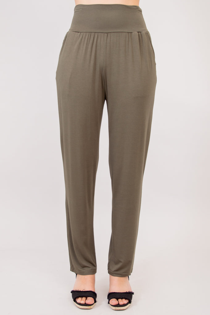 Clair Women's Bamboo Khaki Pants - Soft, Breathable & Comfortable for Yoga, Travel & Everyday Wear