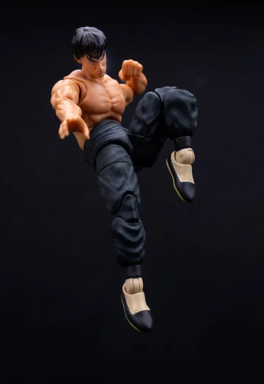 Jada Toys 1/12 Scale 6-Inch Ultra Street Fighter II Action Figure - Fei Long Collectible for Display & Gaming | Perfect for Fans, Collectors & Cosplay Enthusiasts