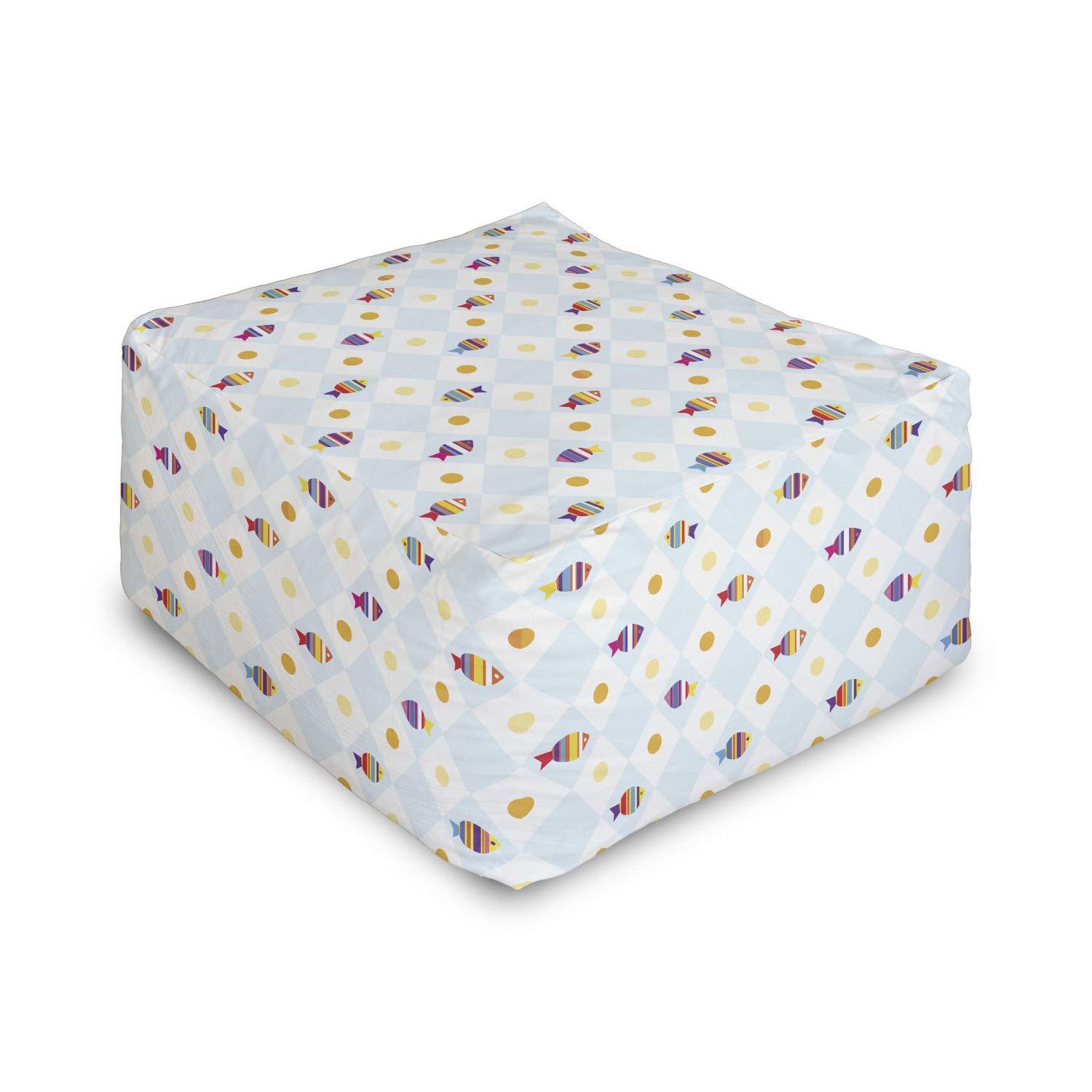 Ambesonne Cartoon Rectangle Pouf Ottoman - 25