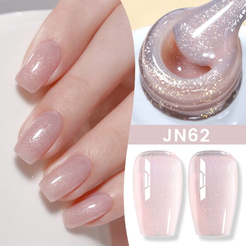 Nude Jelly Gel - 10ml Transparent Nail Polish for Natural & Glossy Manicure - Perfect for Everyday Wear & Special Occasions