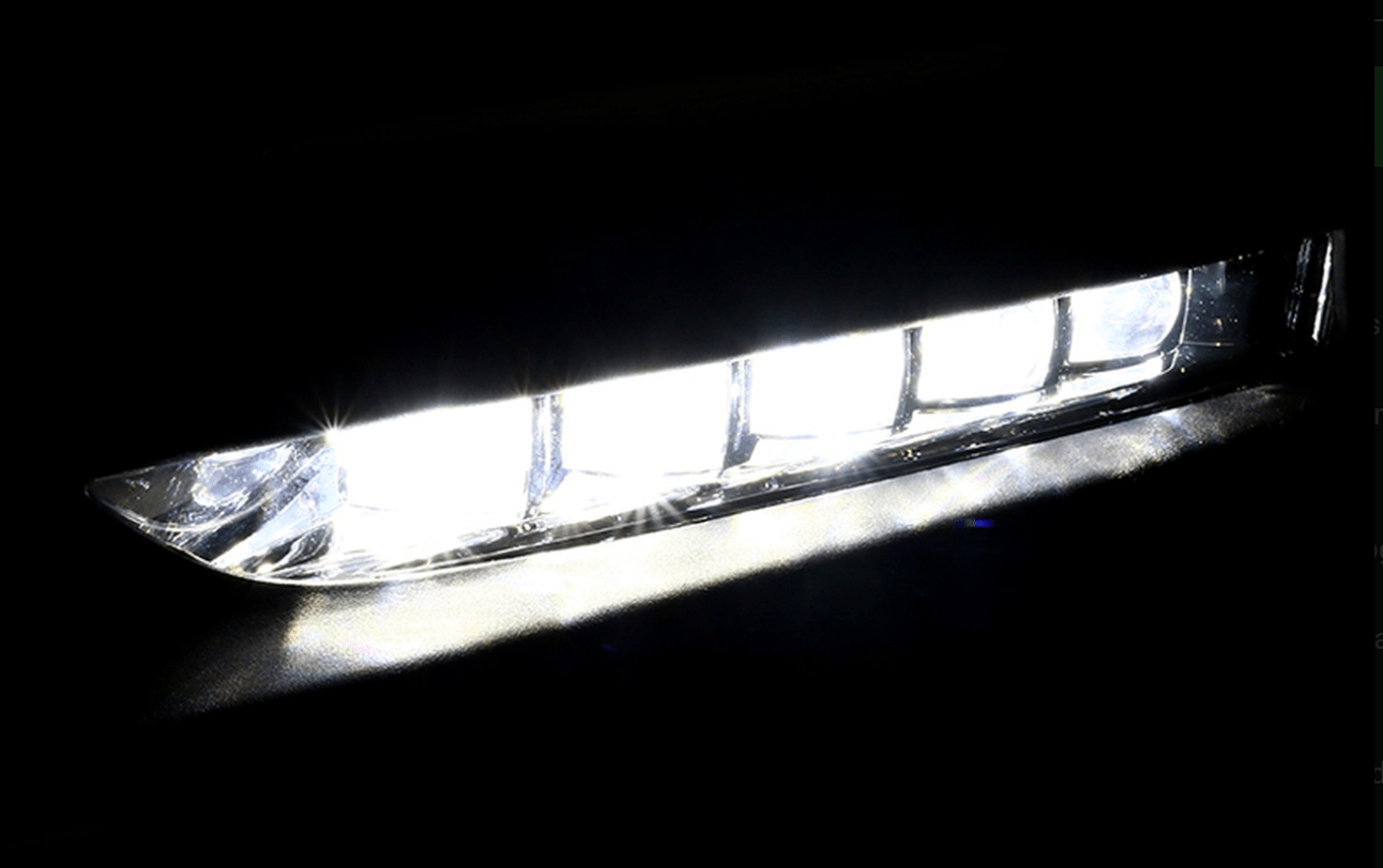 2016-2017 Honda Accord Sedan LED Fog Lights Kit - Chrome Housing with Clear Lens - Bright DRL Daytime Running Lights for Enhanced Visibility & Safety in Rain/Fog/Night Driving