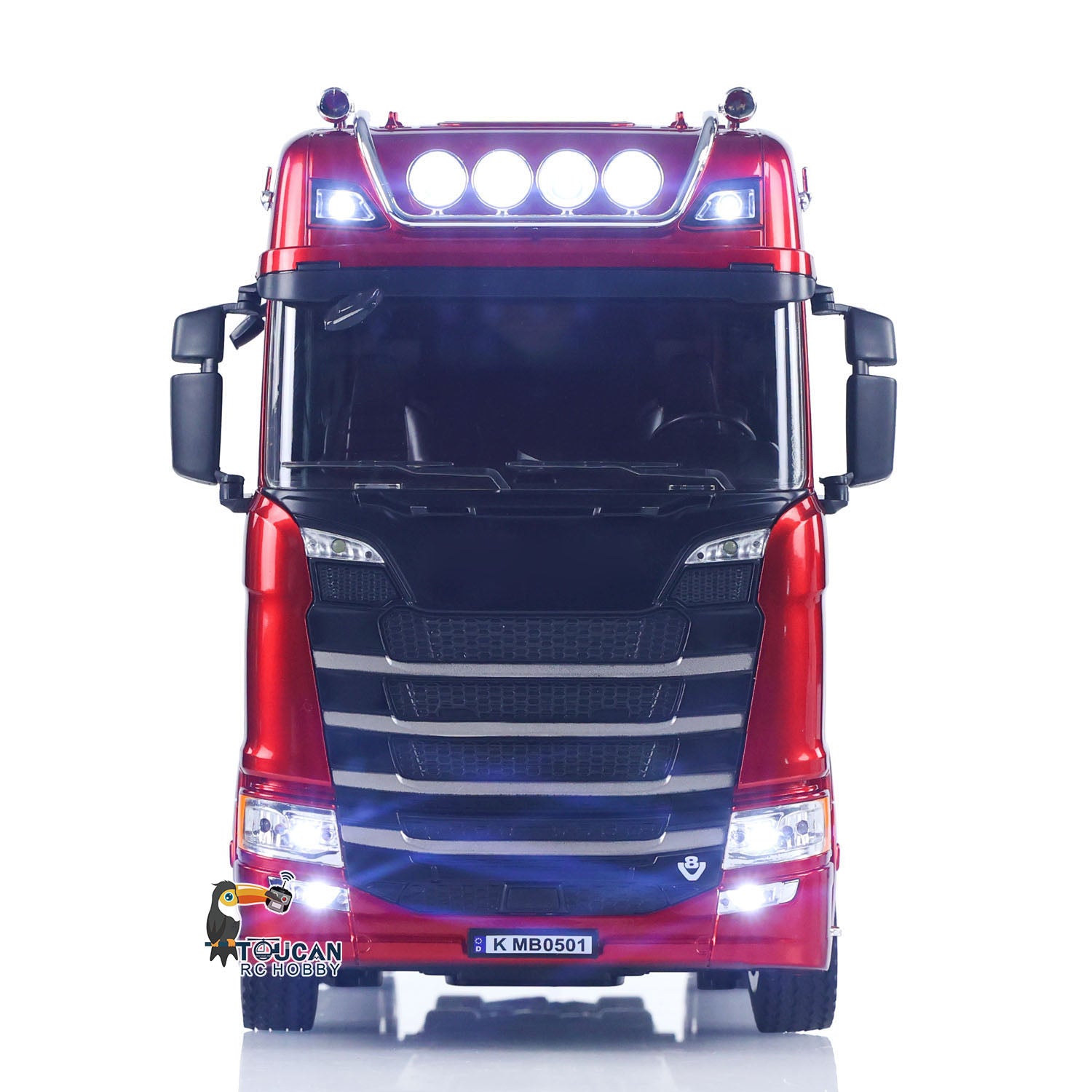 1/18 Scale 770S RC Tractor Truck Toy - Ready-to-Run with 7.4V Battery, 19CH Remote Control, Light & Sound Effects - Perfect for Kids Playtime, Collectors Display and RC Racing Enthusiasts