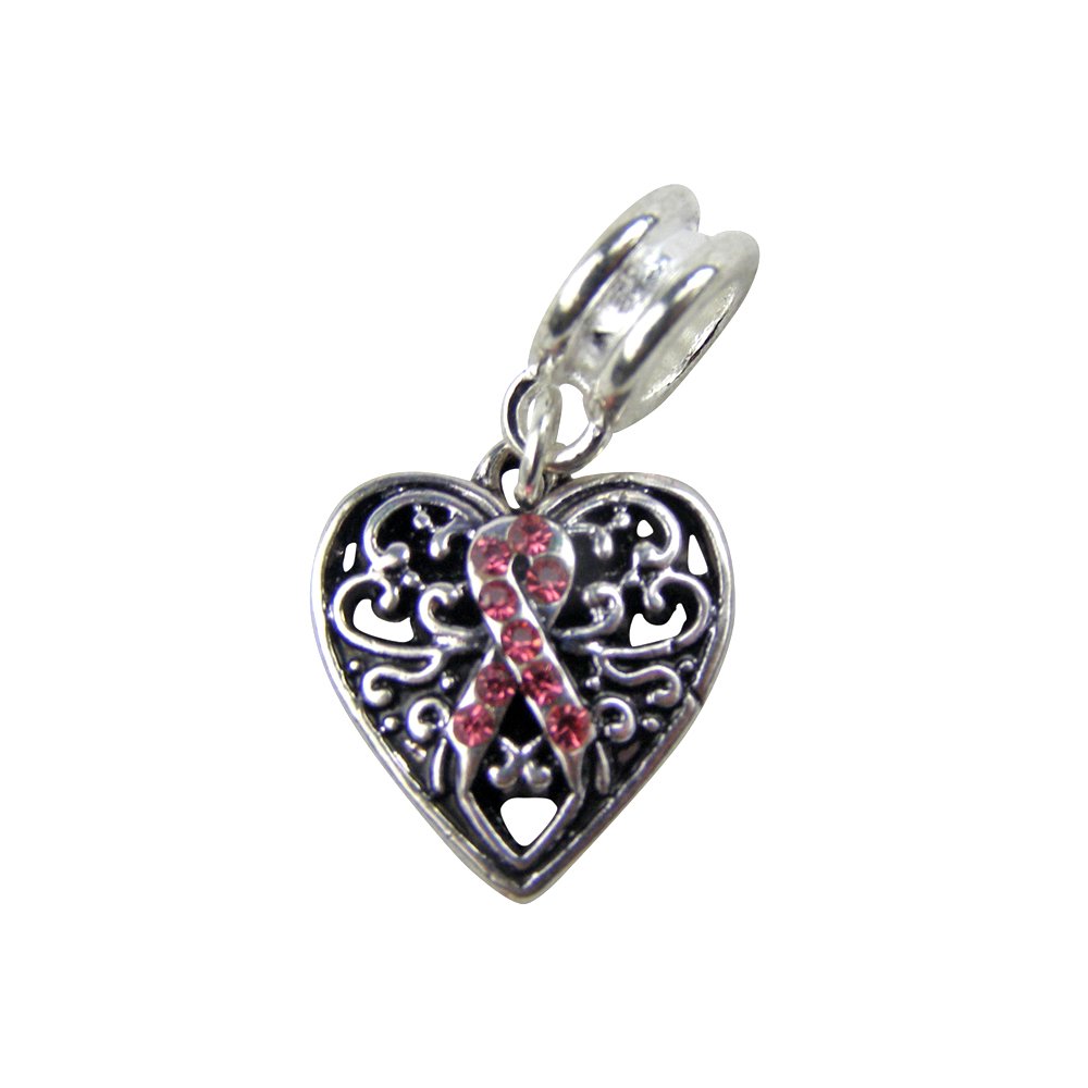 Universal Awareness Ribbon Charm - Inspirational Jewelry for Cancer, PTSD & Cause Support - Perfect for Bracelets, Necklaces & Fundraising Events