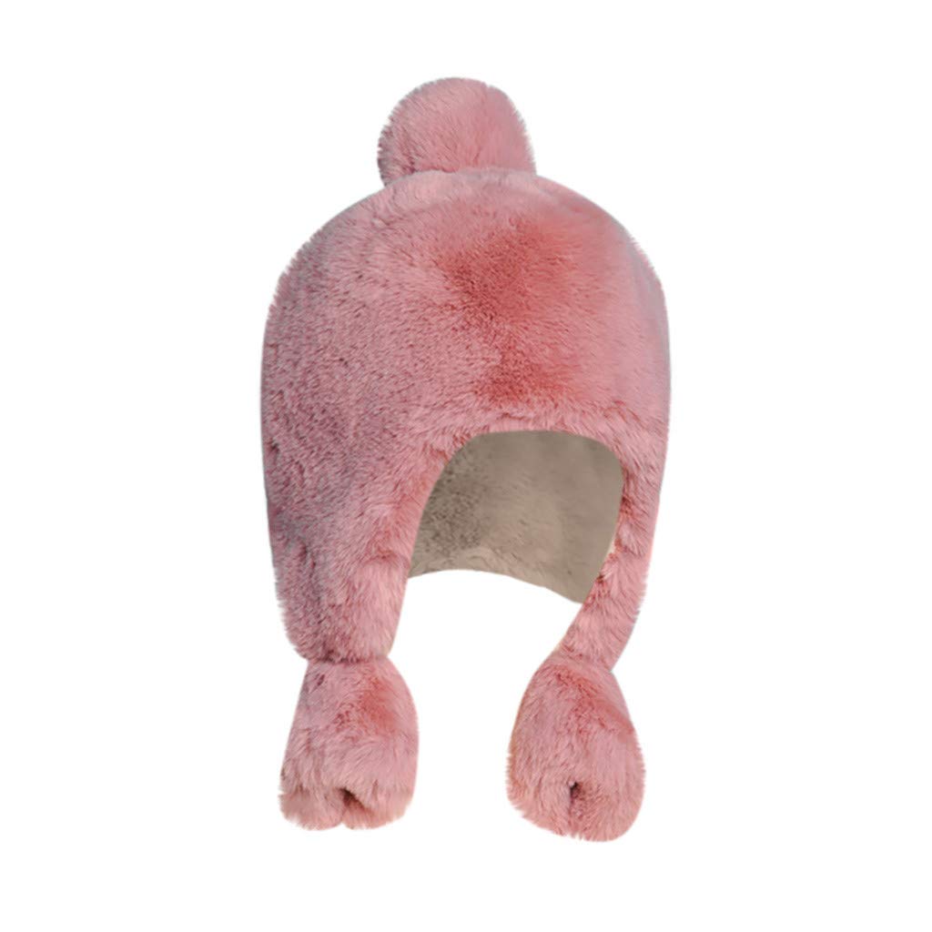 Women's Winter Plush Baseball Cap with Faux Fur Ear Protectors - Warm & Stylish Hat for Cold Weather, Outdoor Activities, and Fashion