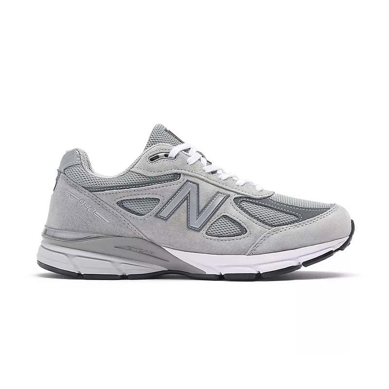 New Balance 990v4 Running Shoes for Men & Women - Grey Silver - Comfortable & Durable Sneakers for Walking, Jogging, and Everyday Wear in USA