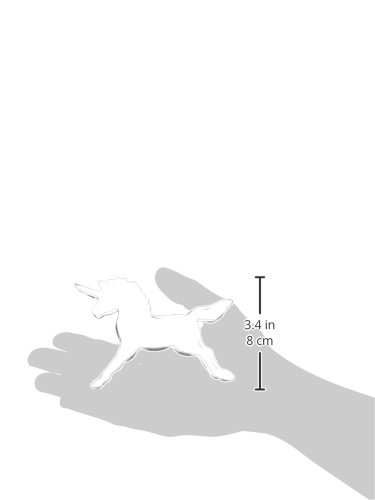 R & M Polyresin Coated Unicorn Cookie Cutter - 4.5 Inch Purple Baking Tool for DIY Cookies, Cupcakes & Party Decorations