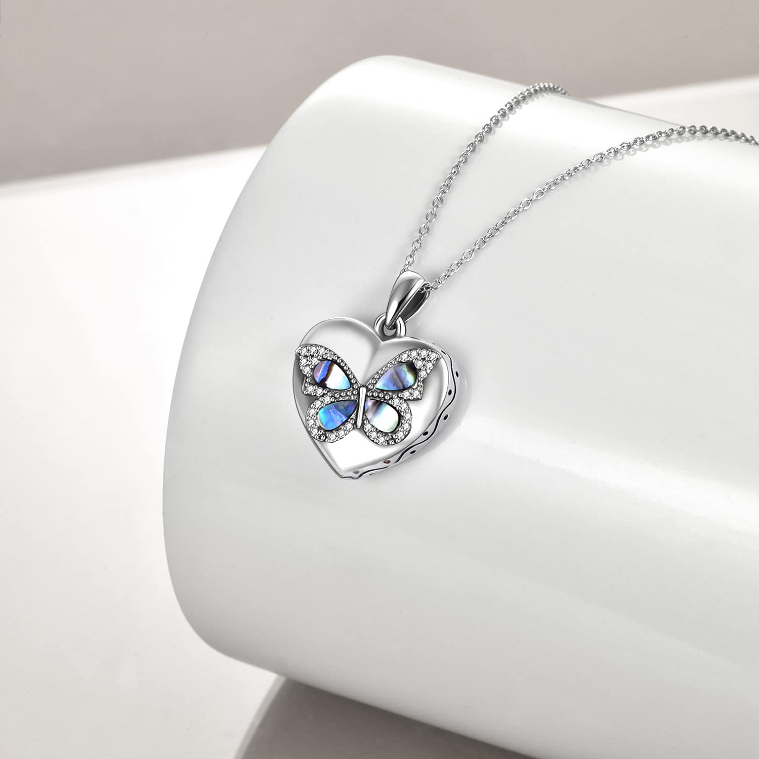 Butterfly Urn Necklace for Ashes - 925 Sterling Silver Cremation Jewelry for Women - Memorial Keepsake Pendant for Grandma, Sister & Loved Ones - Sympathy Gift for Loss - Perfect for Remembrance & Healing