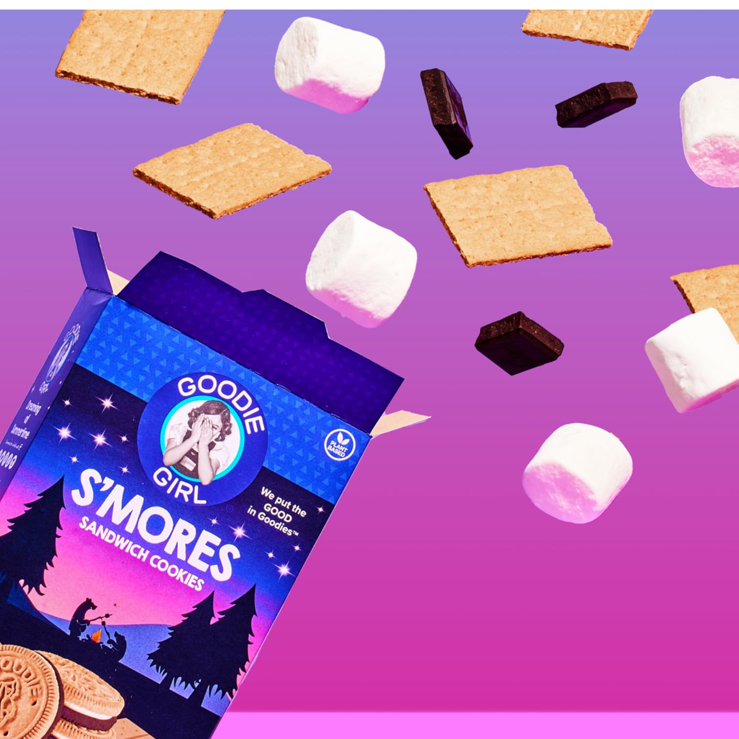 Goodie Girl Smores Gluten Free Cookies - Peanut & Dairy Free - for Snacks & Parties