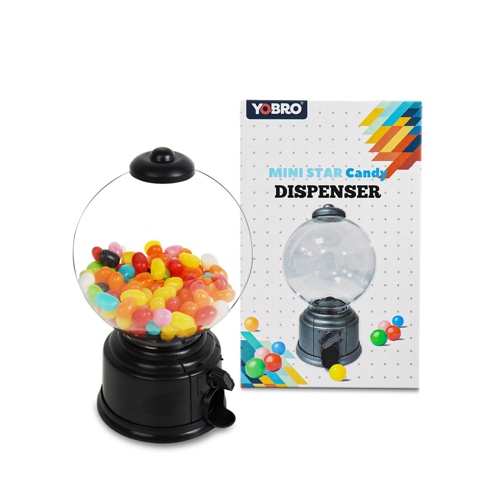 YOBRO Mini Candy Dispenser - Cute Desktop Candy Machine with Creative Gift Box for Chocolate & Snacks | Perfect for Office Decor, Birthday Gifts & Party Favors