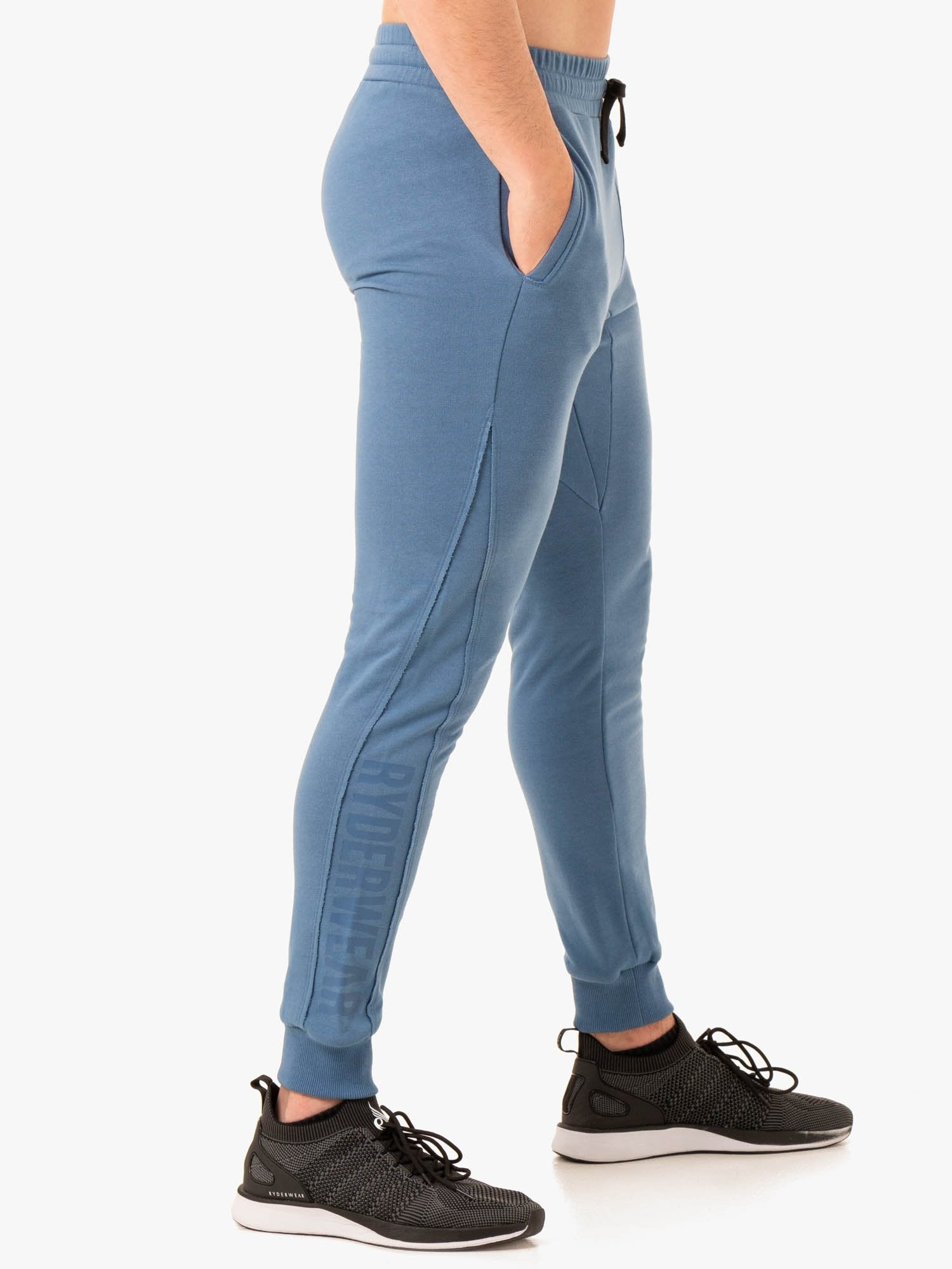 Force Track Pant - Men's Athletic Running Jogger Pants in Blue - Perfect for Gym, Workouts & Casual Wear