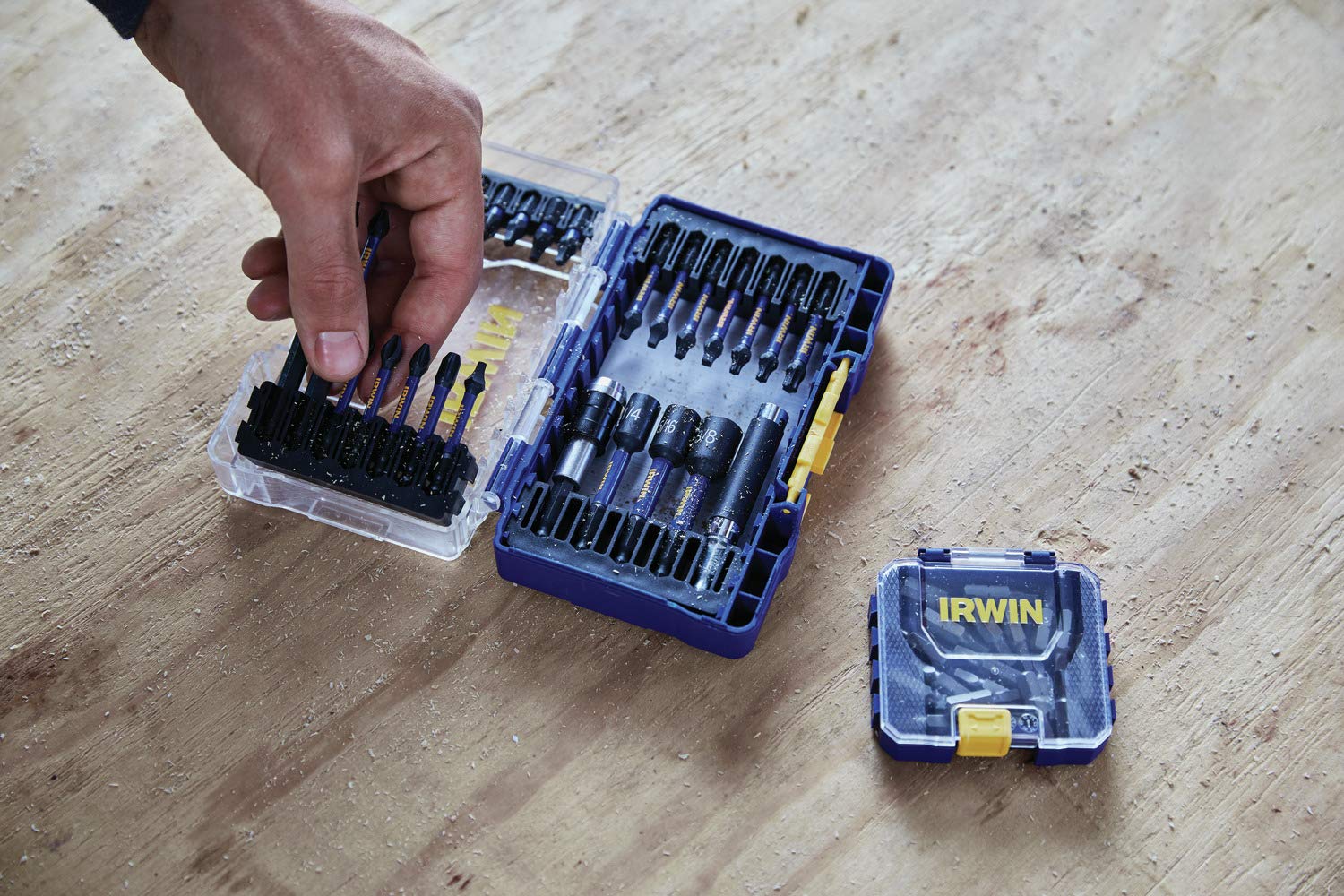 IRWIN 20-Piece Drywall Screwdriver Bit Set - #2 Square Drive for Drywall Installation & Home Repairs (IWAF121SQ220D) - Perfect for DIY Projects, Construction & Professional Use