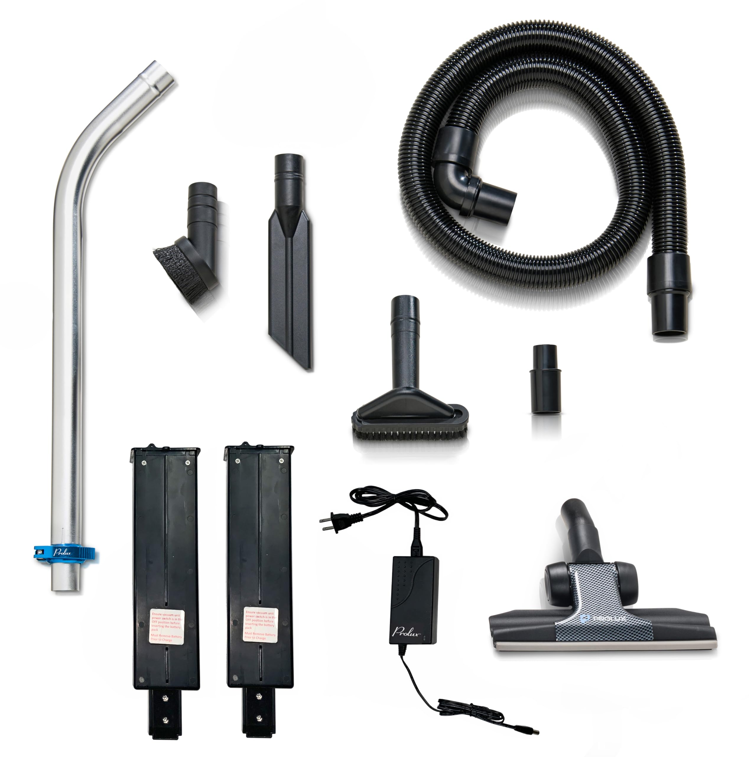 **Prolux 2.0 Cordless Bagless Backpack Vacuum Cleaner with Dual HEPA Filtration & Accessory Kit - Lightweight, Powerful Cleaning for Home, Office & Car**