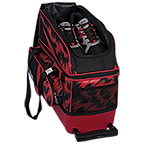 KR Strikeforce Cruiser Scratch Double Roller Red Bowling Bag - Durable & Lightweight for Tournaments & League Play - Perfect for Bowling Enthusiasts & Pro Players