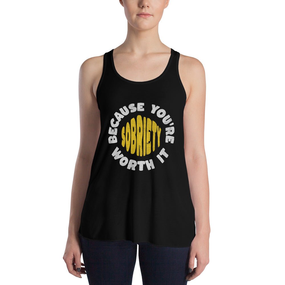 Elegant Flowy Tank Top for Women - Sobriety Collection - Comfortable & Stylish for Casual Wear, Workouts, and Everyday Outfits