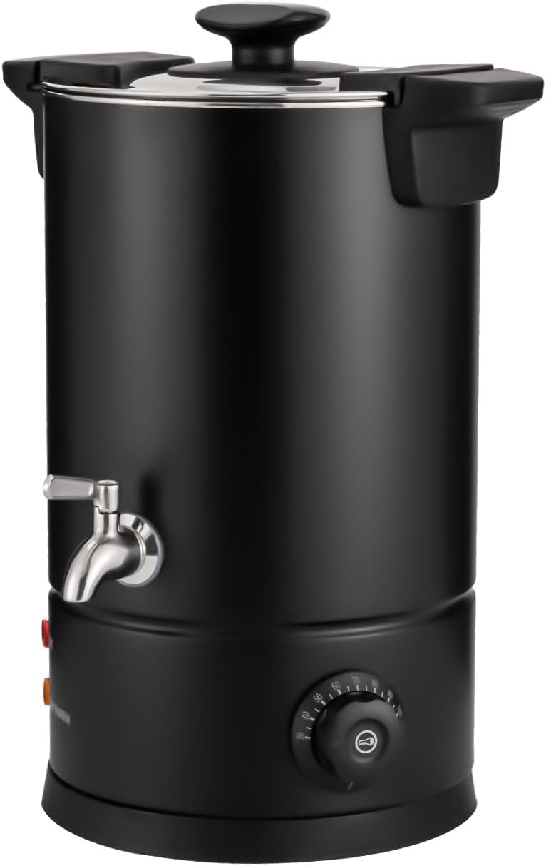 8L Commercial Coffee Urn with Constant Temperature - Stainless Steel Hot Beverage Dispenser & Percolator Coffee Maker, Double-Wall Insulation for Catering, Restaurants, Offices & Events