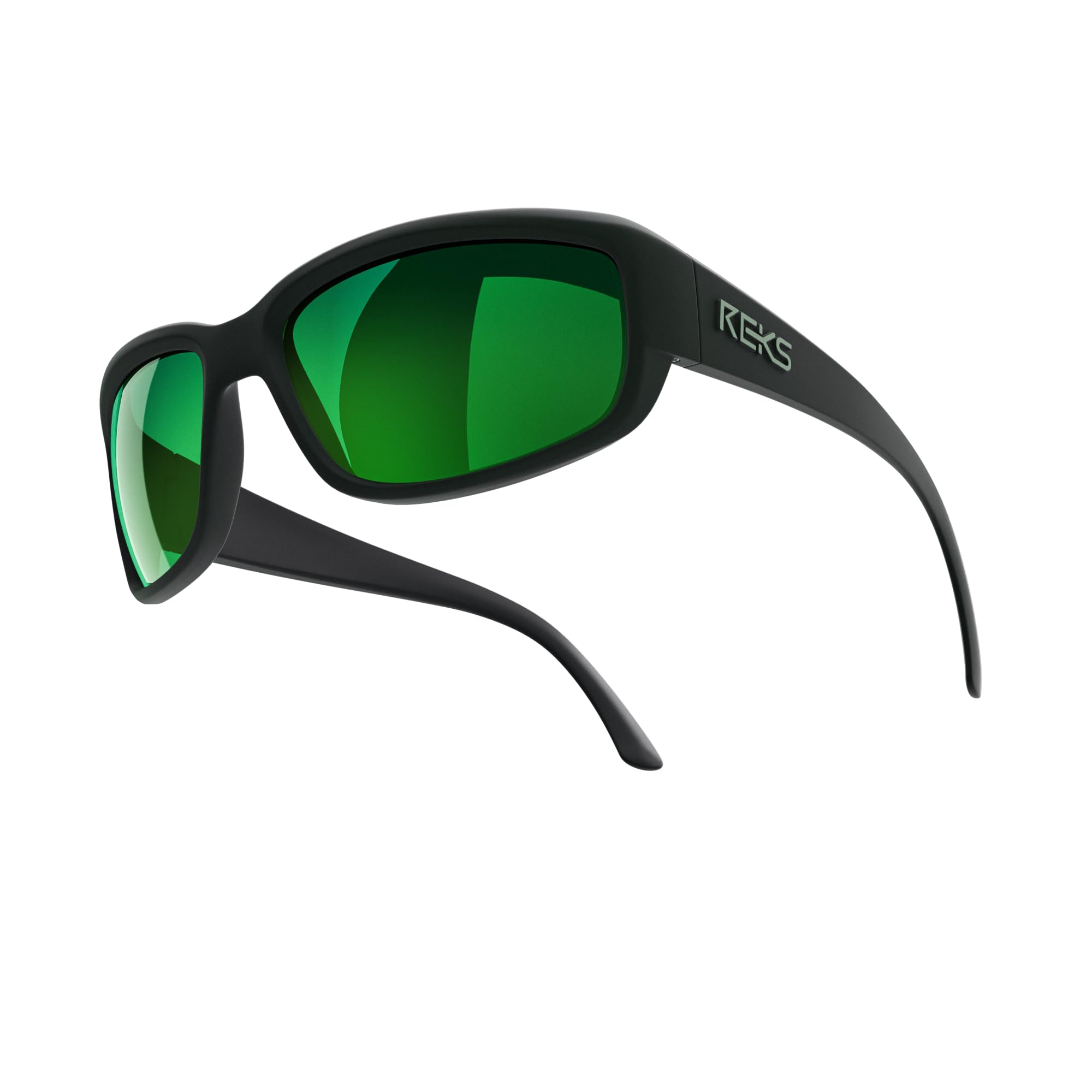 REKS Wrap Around Sunglasses - Polarized UV Protection, Unbreakable Lightweight Frame for Men & Women - Perfect for Driving, Running, Beach & Outdoor Activities