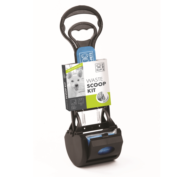 M PETS Waste Scoop Kit - Durable Dog Poop Scooper with Long Handle for Easy Cleanup - Perfect for Backyard, Park, and Travel Use