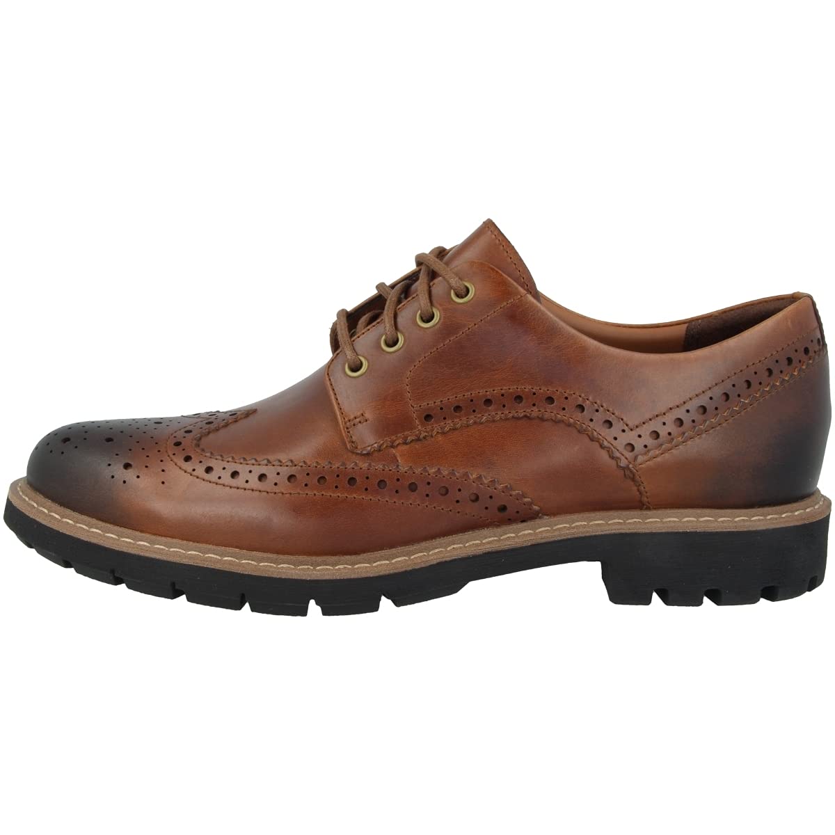 Men's Classic Derby Brogues Leather Dress Shoes - Formal & Business Oxfords for Weddings, Office & Special Occasions