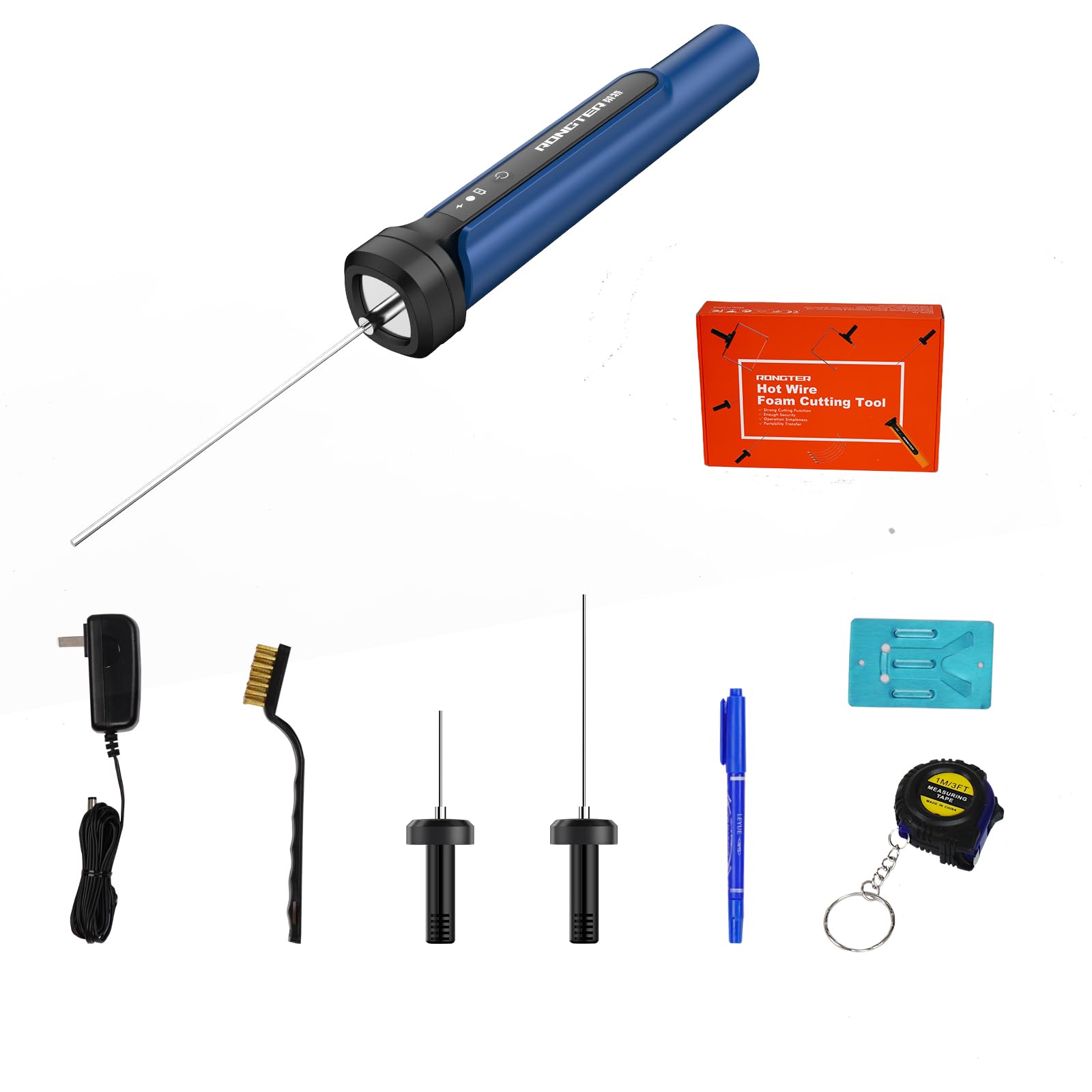 3 in 1 Electric Foam Cutter Tool Kit - High Temperature 662°F Blue Foam Cutting Tool with Heated Carving Knife - Perfect for DIY Crafts, Model Making, Cosplay Props and Foam Sculpting Projects
