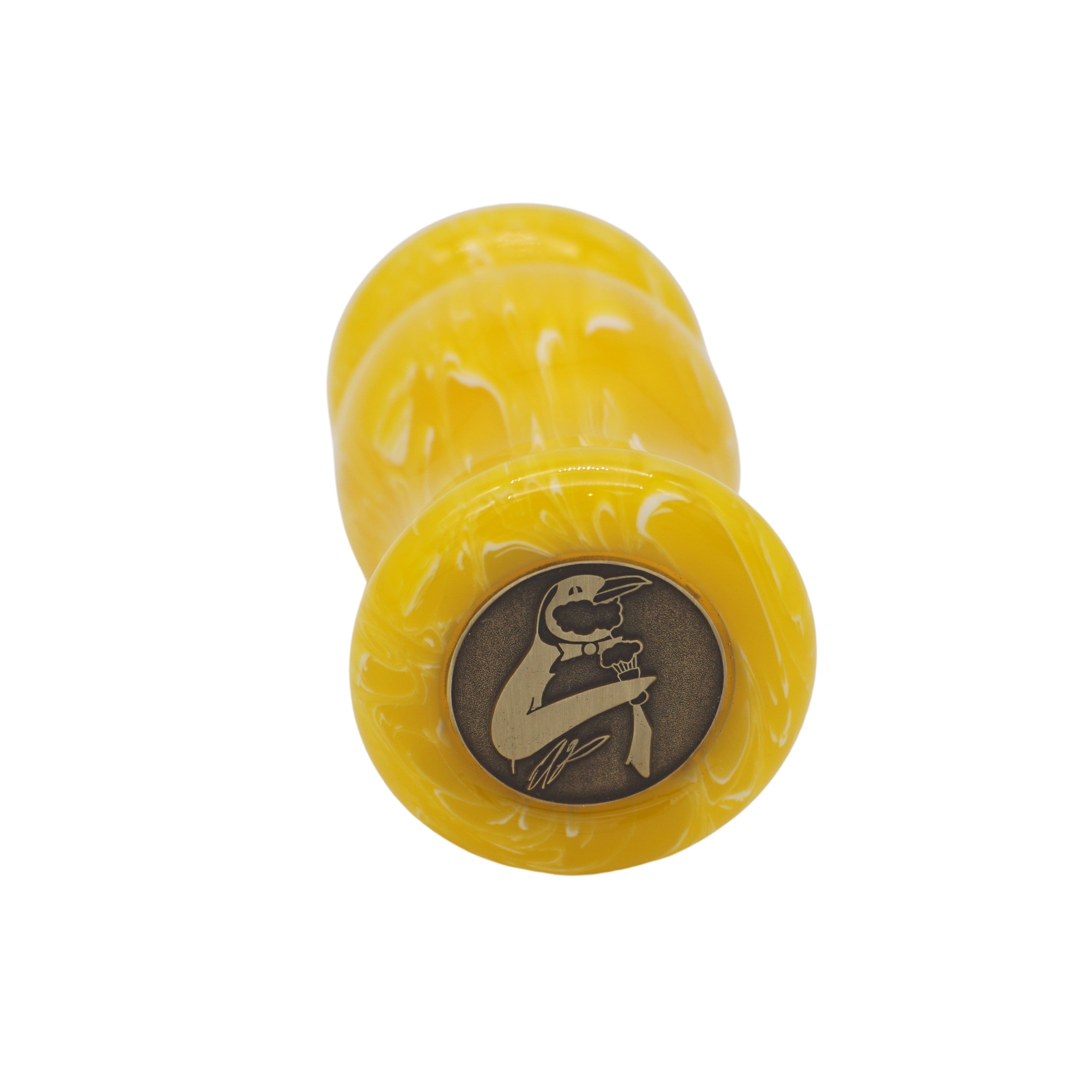 Premium Lemon Drop Handcrafted Shaving Brush Handle - Fits 24mm & 26mm Knots - Perfect for Wet Shaving & Grooming Gifts - Durable Wooden Handle for Men's Shaving Routine