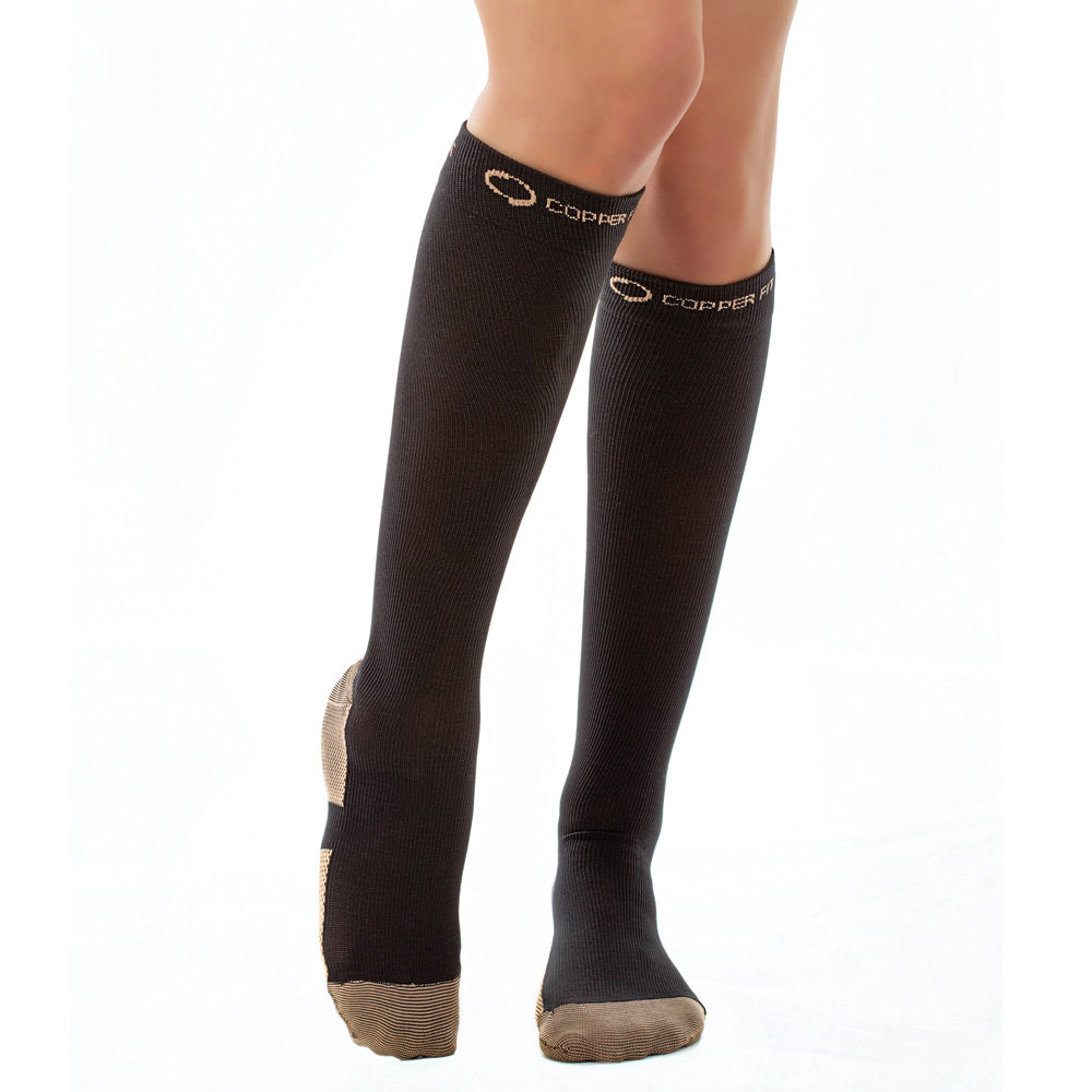 Copper Fit Compression Socks for Women & Men - Medical Grade Support for Circulation, Running, Travel & Recovery - Best for Athletes, Nurses & Long Flights