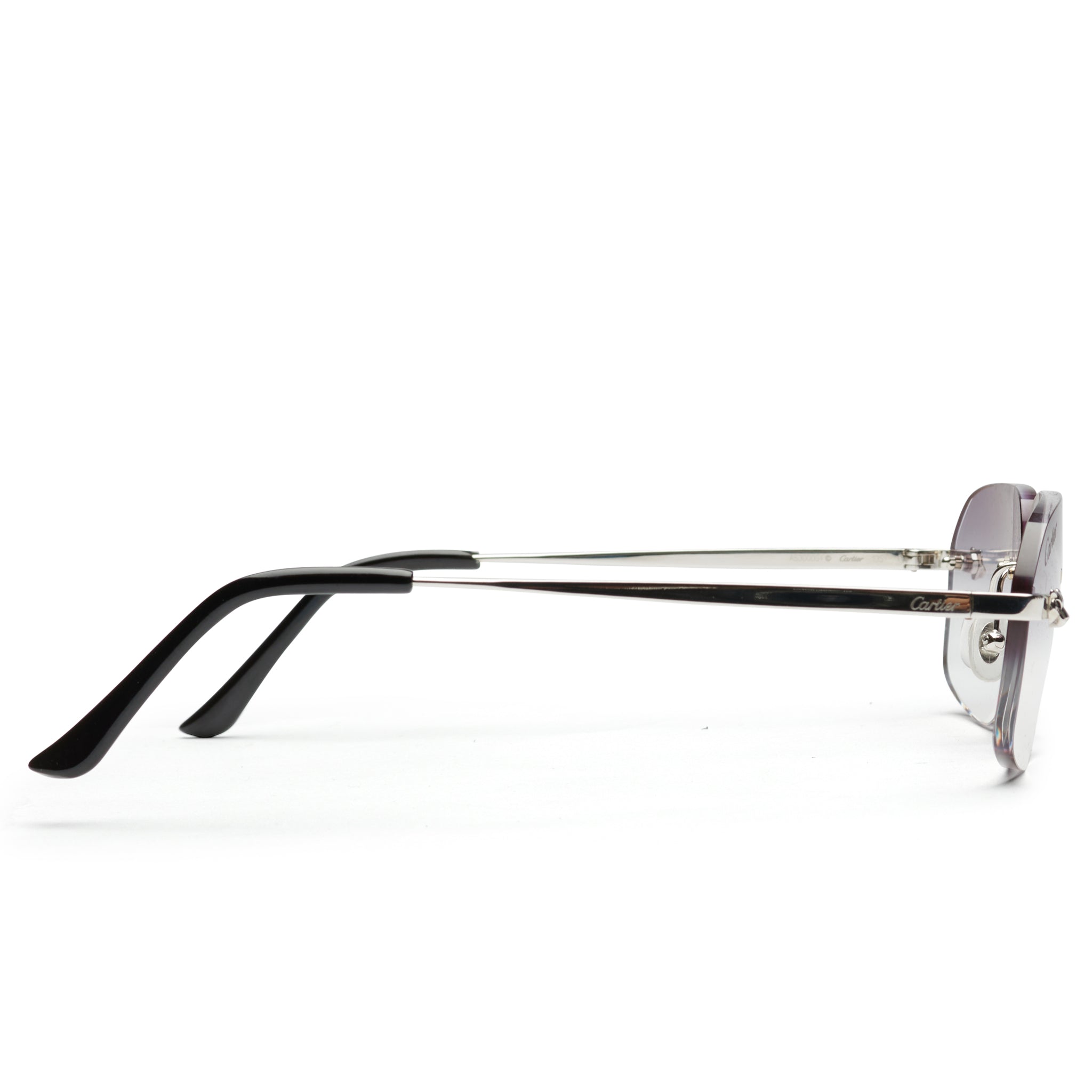 Cartier CT01480 002 Panthere De Cartier Rimless Sunglasses - Luxury Designer Eyewear for Women | UV Protection & Lightweight Comfort | Perfect for Fashion, Travel & Outdoor Activities