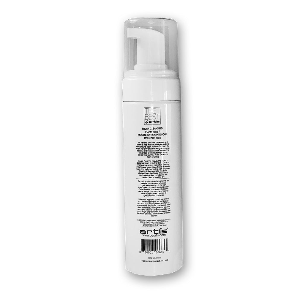 Artis Brush Cleansing Foam Plus - Professional Makeup Brush Cleaner for Deep Cleaning & Sanitizing - Perfect for Daily Brush Maintenance & Makeup Artists Kit