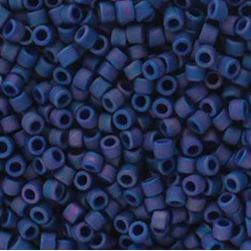 11/0 Delica Bead #2319 Frosted Glazed Rainbow Blue Indigo 5.2g - Perfect for Jewelry Making, Beading Crafts, and DIY Projects