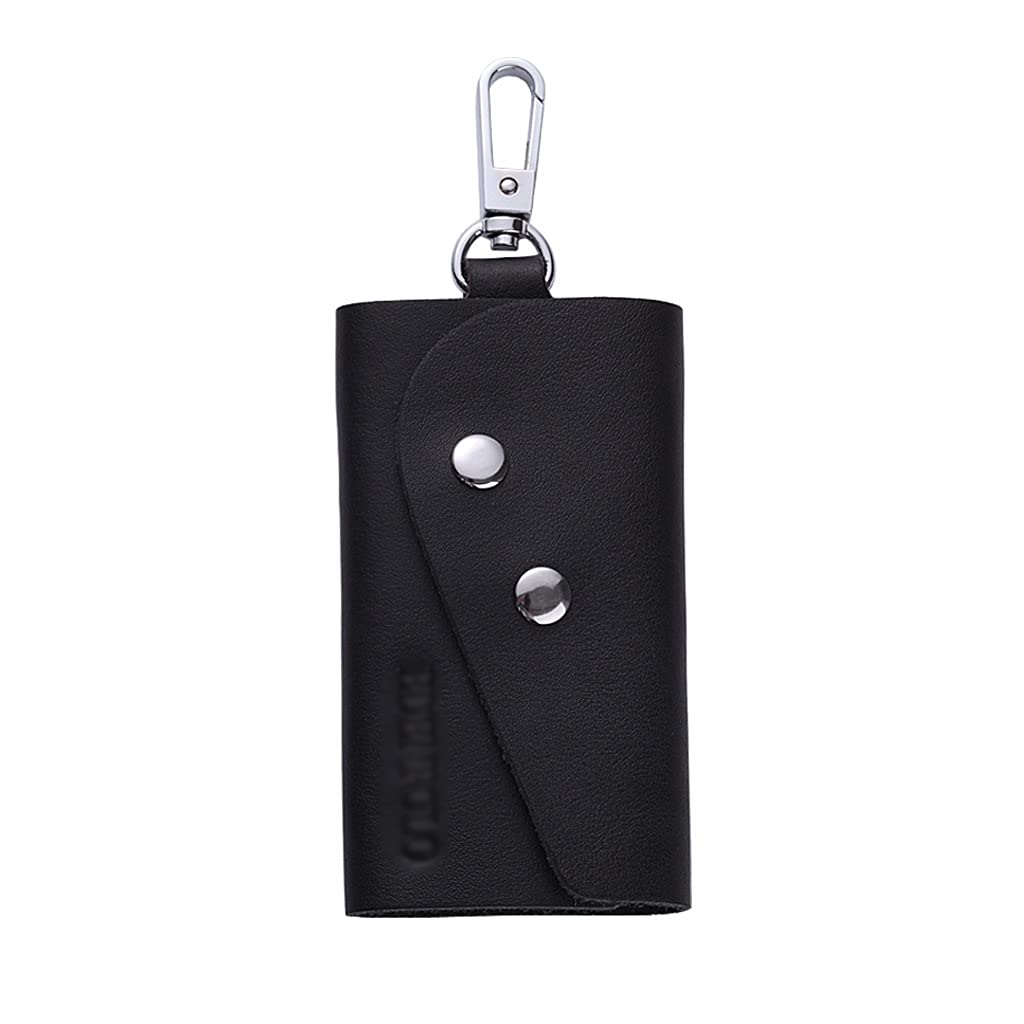 Genuine Cow Leather Key Holder for Men - Slim Business Key Case with RFID Protection - Perfect for Housekeepers, Office Workers & Everyday Carry