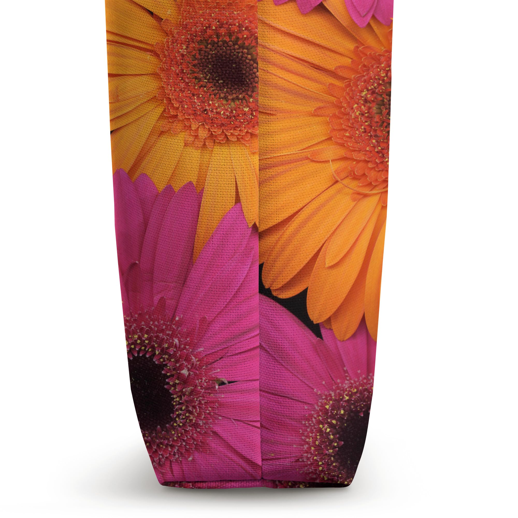 Stylish Pink & Orange Gerber Daisy Floral Tote Bag - Perfect for Beach, Shopping & Everyday Use