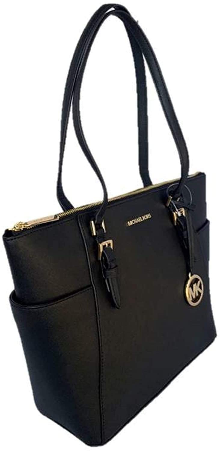 Michael Kors Charlotte Large Top Zip Tote Bag for Women - Stylish Designer Handbag for Work, Travel & Everyday Use | Premium Leather Shoulder Tote with Spacious Interior