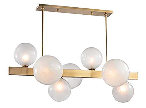 TM15 7-Light Modern Gold Chandelier Ceiling Light Fixture for Dining Room, Living Room & Bedroom Lighting