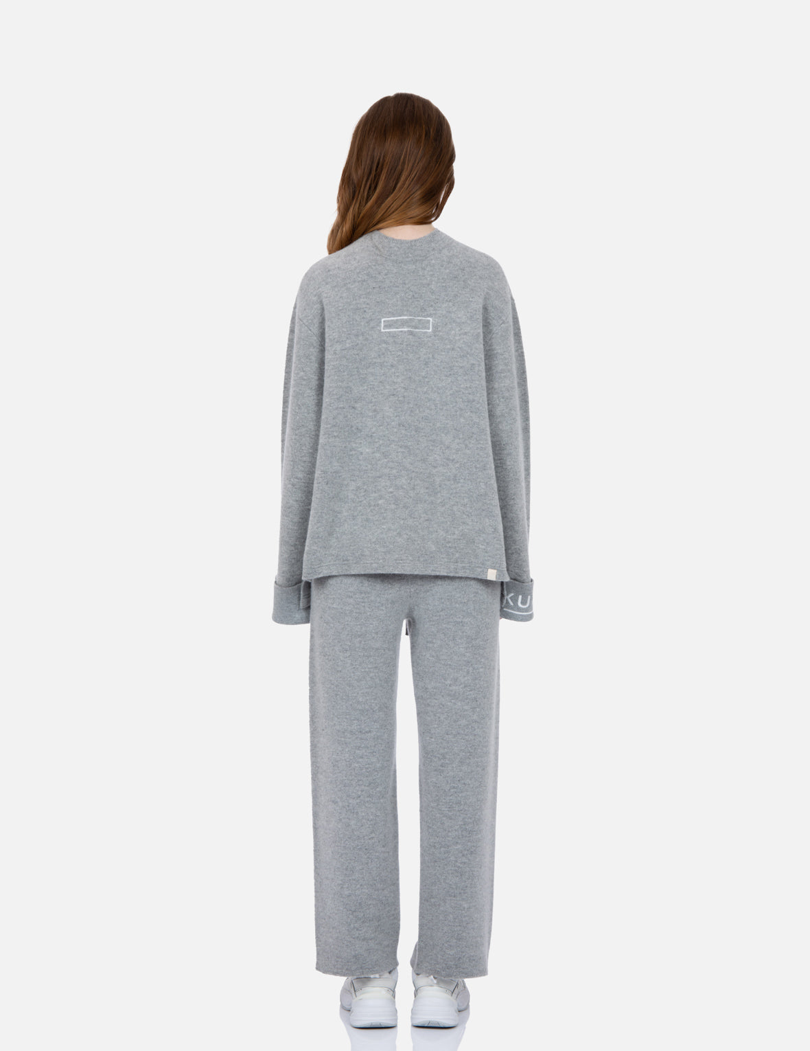 Seagull Embroidery Knit Pants for Women - Soft Stretchy High Waisted Lounge Pants - Comfortable Casual Pajama Bottoms for Home, Yoga, and Travel