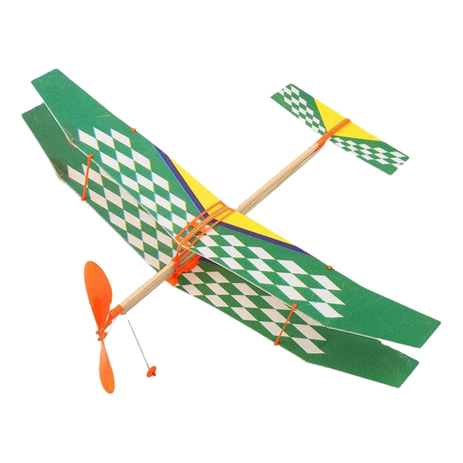 Vintage Biplane Model Kit - Rubber Band Powered Wooden Airplane Toy for Kids, Educational STEM Learning Toy, DIY Aircraft Building Kit for Boys & Girls | Fun Indoor Activity & Birthday Gift Idea