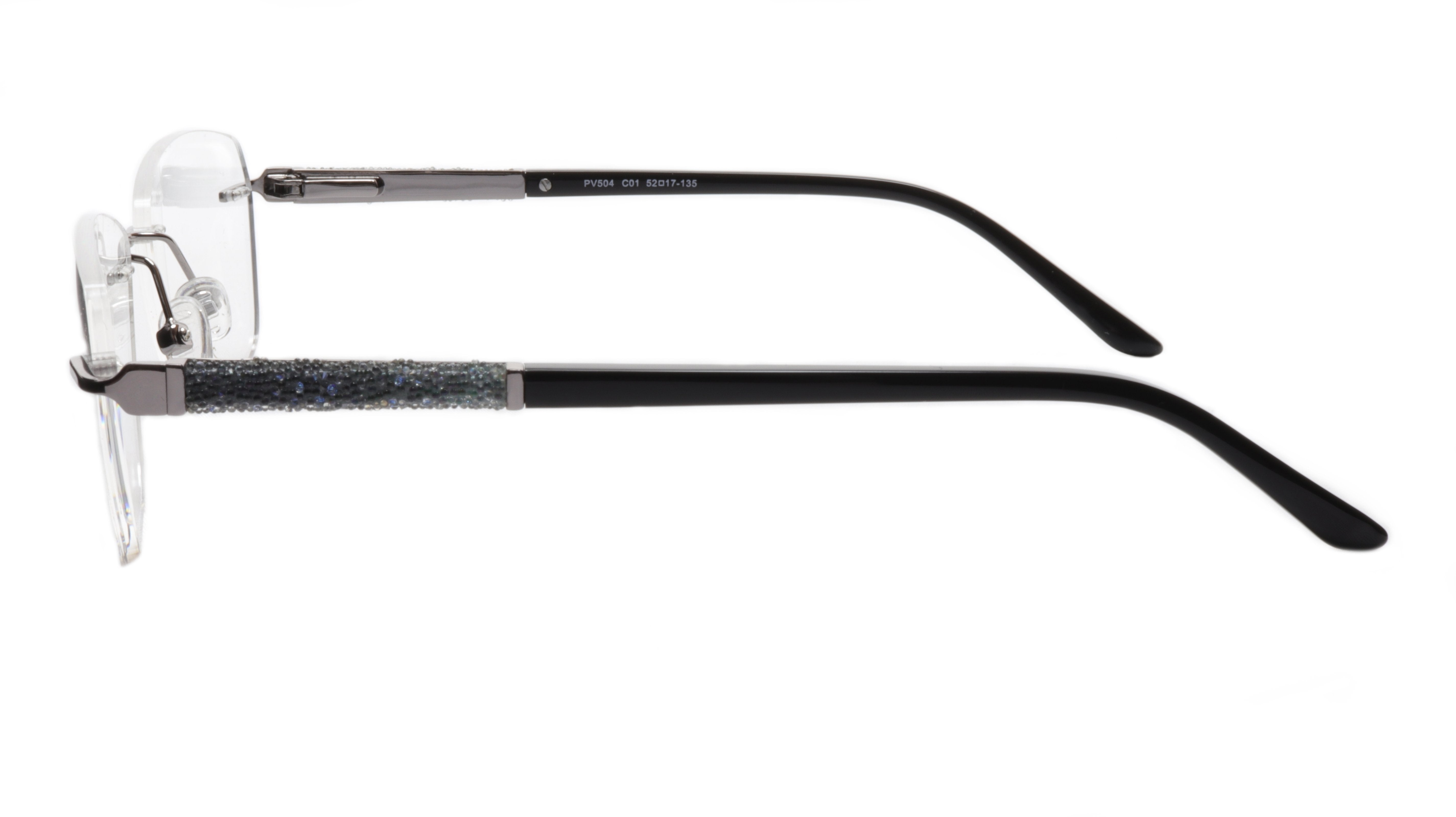 Paul Vosheront PV504 C01 Gold Plated Acetate Eyeglass Frames - Italian Made 52-17-135 Measurements - Perfect for Reading & Fashion Accessories