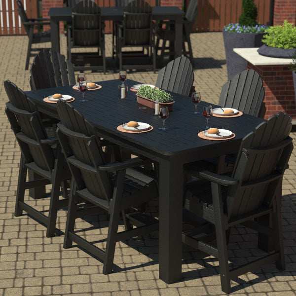 Muskoka 7-Piece Counter Bistro Dining Set - Patio Bar Height Table & Stools for Outdoor Entertaining & Small Space Dining