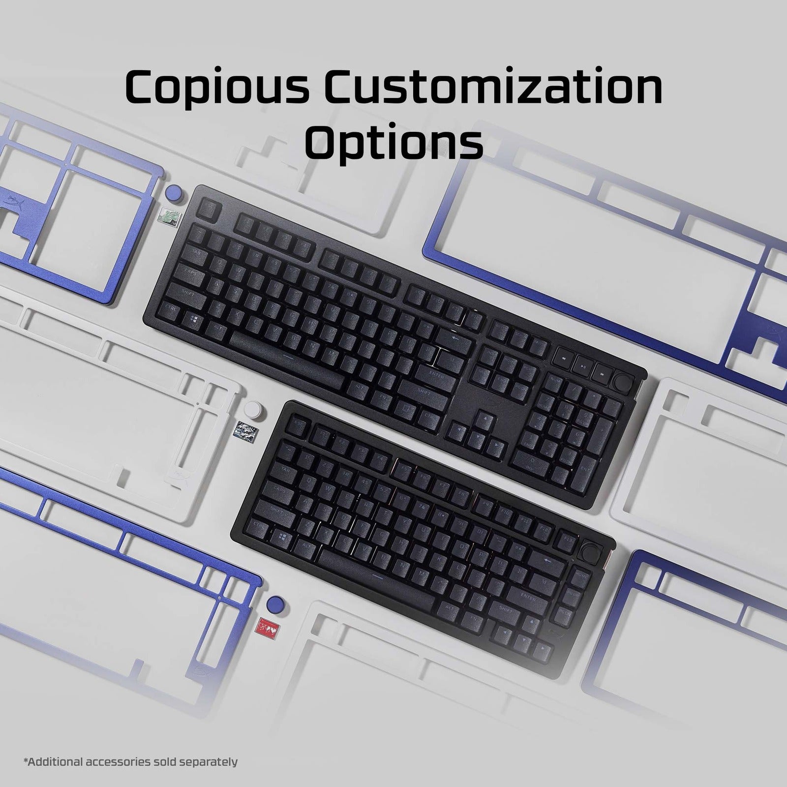 HyperX Alloy Rise Mechanical Gaming Keyboard - RGB Backlit, Anti-Ghosting, Durable Switches for PC & Mac - Perfect for Esports, Streaming & Office Work