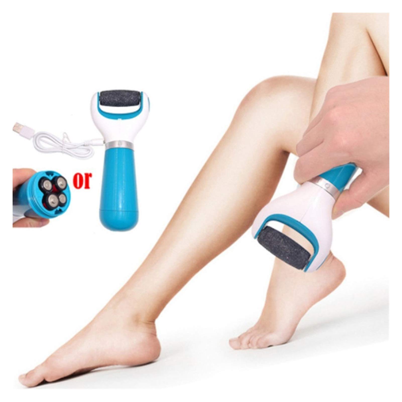 Electric Callus Remover for Feet - Professional Dry Foot File with Coarse Roller Head to Remove Dead Skin & Hard Calluses - Perfect for Pedicure, At-Home Foot Care & Soft Smooth Feet