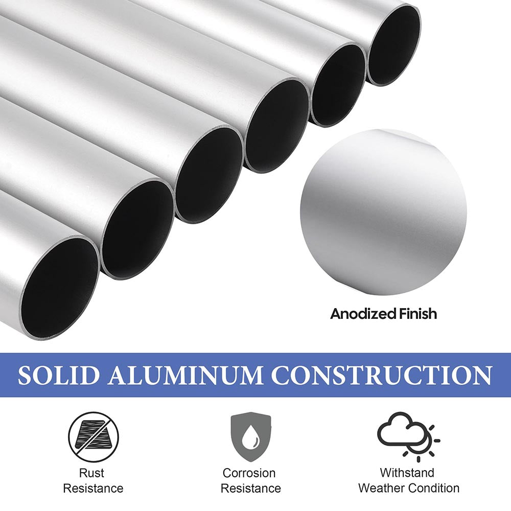 20ft Sectional Flagpole Kit with Deluxe Eagle & Ball - Heavy Duty Aluminum Flag Pole for Residential & Commercial Use - Perfect for American Flags, Patriotic Displays & Outdoor Decor