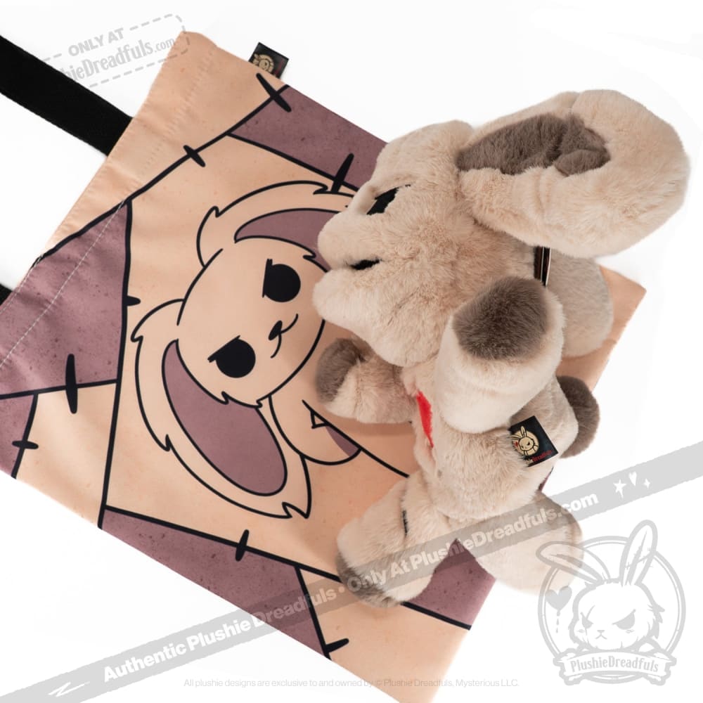 Plushie Dreadfuls Puck Dread Rabbit Plush Puppet - Soft Stuffed Animal Toy for Kids & Collectors | Perfect for Storytelling, Cuddling & Gothic Decor